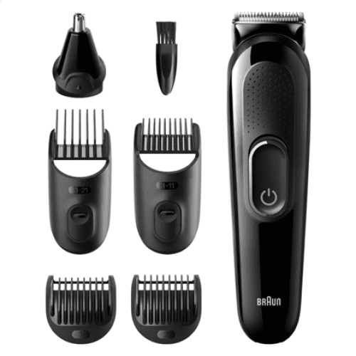Braun All-in-one trimmer MGK3320 Cordless, Number of length steps 13, Black