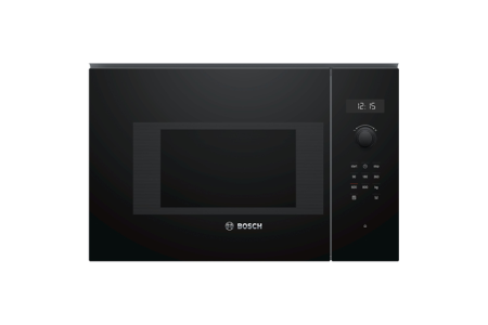 Bosch Microwave Oven BFL524MB0	 20 L, Retractable, Rotary knob, Touch Control, 800 W, Black, Built-in, Defrost function