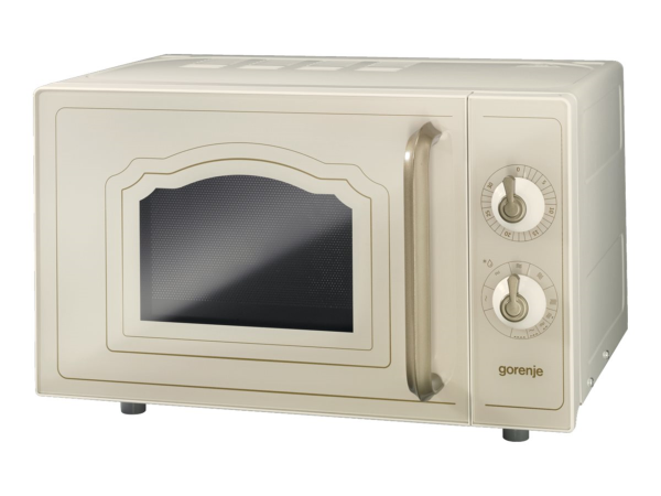 Gorenje Microwave oven with grill MO4250CLI Free standing, 20 L, Grill, Mechanic, 700 W, Ivory, Defrost function