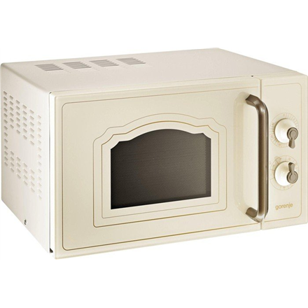 Gorenje Microwave oven with grill MO4250CLI Free standing, 20 L, Grill, Mechanic, 700 W, Ivory, Defrost function