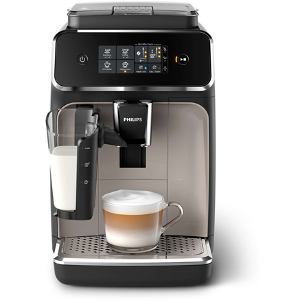 Philips Espresso Coffee maker EP2235/40 Pump pressure 15 bar Built-in milk frother Fully automatic 1500 W Black/Zinc brown