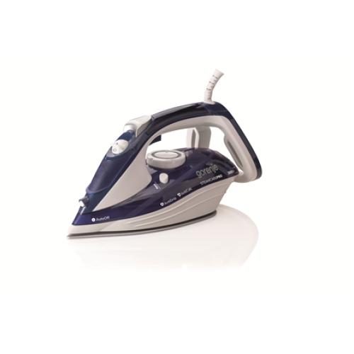 Gorenje Steam Iron SIH2600BLC Steam Iron, 2600 W, Water tank capacity 350 ml, Continuous steam 30 g/min, Blue/White, Auto power off
