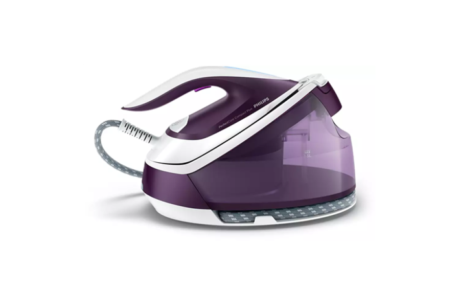 Philips Ironing System GC7933/30 PerfectCare Compact Plus 2400 W, 1.5 L, 6.5 bar, Auto power off, Vertical steam function, Calc-clean function, Purple, 120 g/min