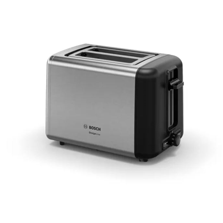 Bosch DesignLine Toaster TAT3P420 Power 970 W, Number of slots 2, Housing material  Stainless steel, Stainless steel/Black