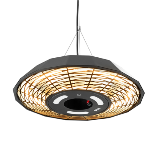 TunaBone Electric Ceiling Infrared Patio Heater TB2068C-01 Patio heater, 2000 W, Number of power levels 1, Suitable for rooms up to 20 m², Black, IP45