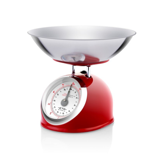 ETA Kitchen scale ETA577790030 Storio Maximum weight (capacity) 5 kg, Graduation 25 g, Red