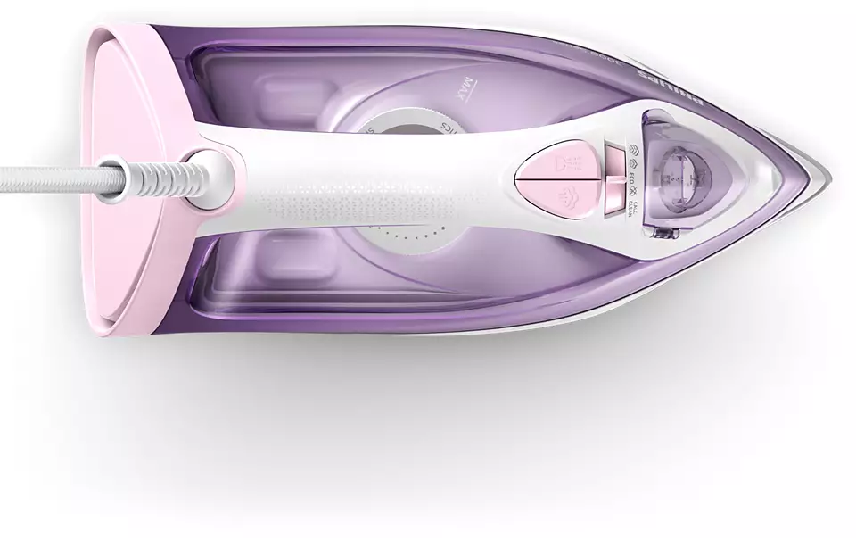 Philips DST3010/30 3000 Series  Steam Iron, 2000 W, Water tank capacity 300 ml, Continuous steam 30 g/min, Purple/White