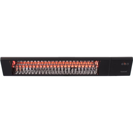 SUNRED Heater PRO25W-SMART, Triangle Dark Smart Wall Infrared, 2500 W, Black, IP55