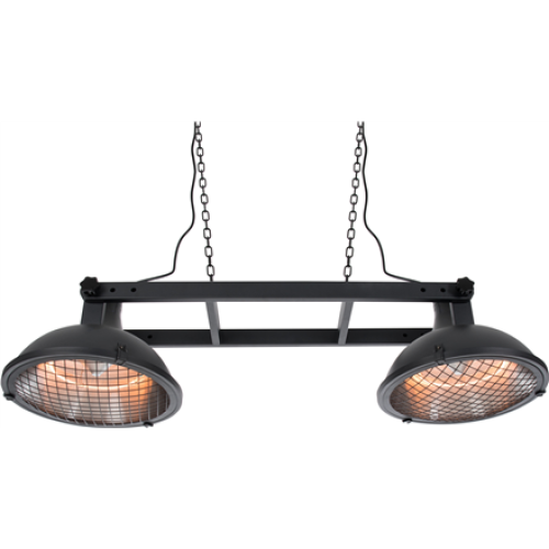 SUNRED Heater IND-3000H, Indus II Bright Hanging Infrared, 3000 W, Black, IP44