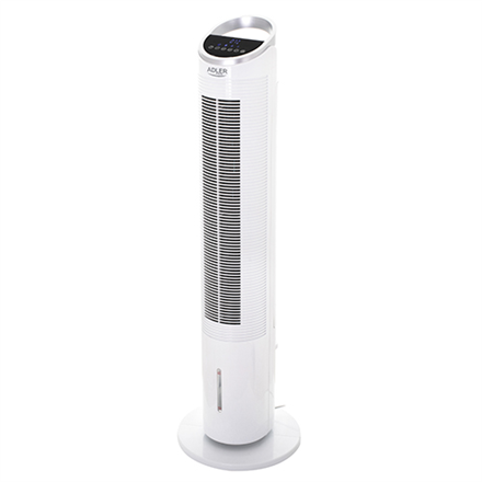 Adler AD 7855	 Tower Air Cooler, Number of speeds 3, 60 W, Oscillation, Diameter 30 cm, White
