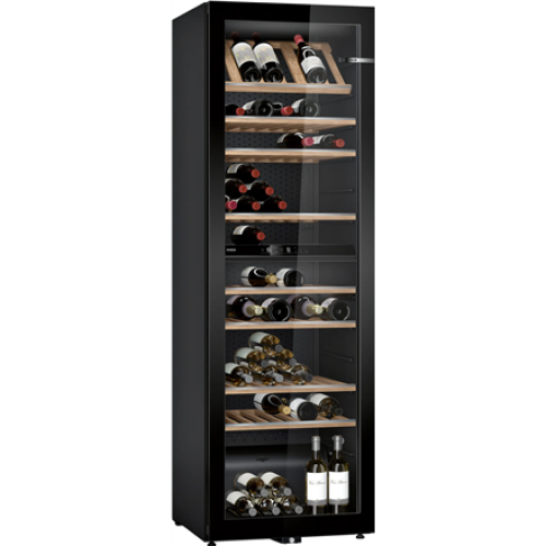 Bosch Wine Cooler KWK36ABGA Energy efficiency class G, Free standing, Bottles capacity 199, Black