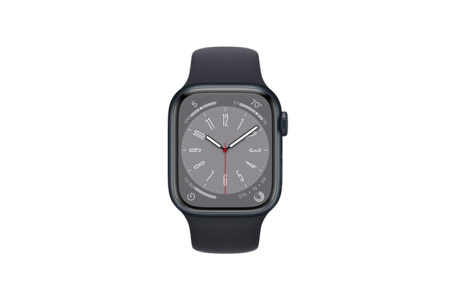 Apple Watch Series 8 MNHV3UL/A	 41mm, Smart watches, GPS (satellite), Retina LTPO OLED, Touchscreen, Heart rate monitor, Waterproof, Bluetooth, Wi-Fi, eSIM, Midnight, Midnight