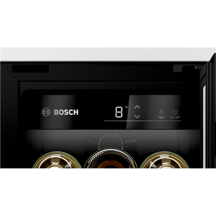 Bosch Wine Cooler KUW20VHF0 Series 6, Energy efficiency class F, Built-in, Bottles capacity 21, Black