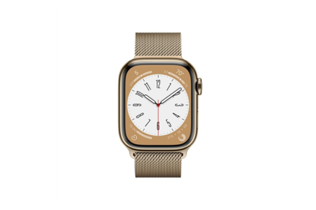 Apple Watch Series 8 MNJF3UL/A	 41mm, Smart watches, GPS (satellite), Retina LTPO OLED, Touchscreen, Heart rate monitor, Waterproof, Bluetooth, Wi-Fi, eSIM, Gold, Gold