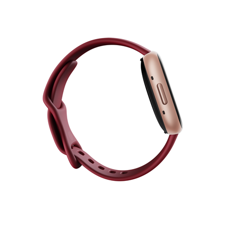 Fitbit Versa 4 Smart watch, NFC, GPS (satellite), AMOLED, Touchscreen, Heart rate monitor, Activity monitoring 24/7, Waterproof, Bluetooth, Wi-Fi, Beet Juice/Copper Rose