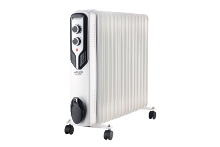 Adler Oil-Filled Radiator AD 7819	 2500 W, Number of power levels 3, White