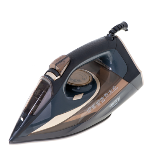 Camry Steam Iron CR 5036 3400 W, Water tank capacity 360 ml, Continuous steam 50 g/min, Black/Gold