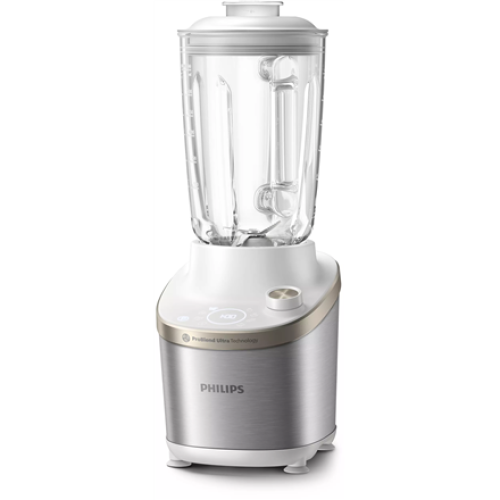 Philips Atlantic High Speed Blender HR3760/01 7000 Series Tabletop, 1500 W, Jar material Glass, Jar capacity 2 L, Ice crushing, Metal/White