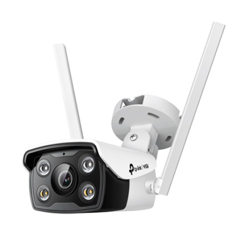 TP-LINK VIGI 4MP Outdoor Full-Color Wi-Fi Network Camera VIGI C340-W Bullet, 4 MP, 4 mm, IP66, H.265+/H.265/H.264+/H.264,  MicroSD