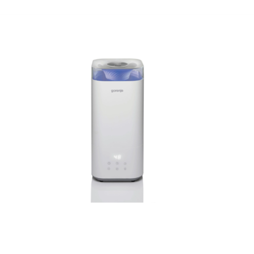 Gorenje Air Humidifier H50W 26 W, Water tank capacity 5 L, Suitable for rooms up to 20 m², Ultrasonic, Humidification capacity 210 ml/hr, White
