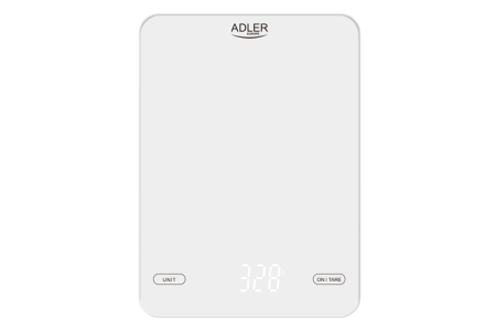 Adler Kitchen Scale AD 3177w Maximum weight (capacity) 10 kg, Accuracy 1 g, White