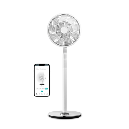 Duux Fan Whisper Flex Ultimate Smart Diameter 34 cm, White, Number of speeds 30, 3-26 W, Oscillation