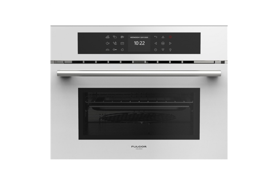Fulgor Microwave Oven Combi FCMO 4510 TEM WH JEWEL Built-in, 900 W, Grill, White Glass