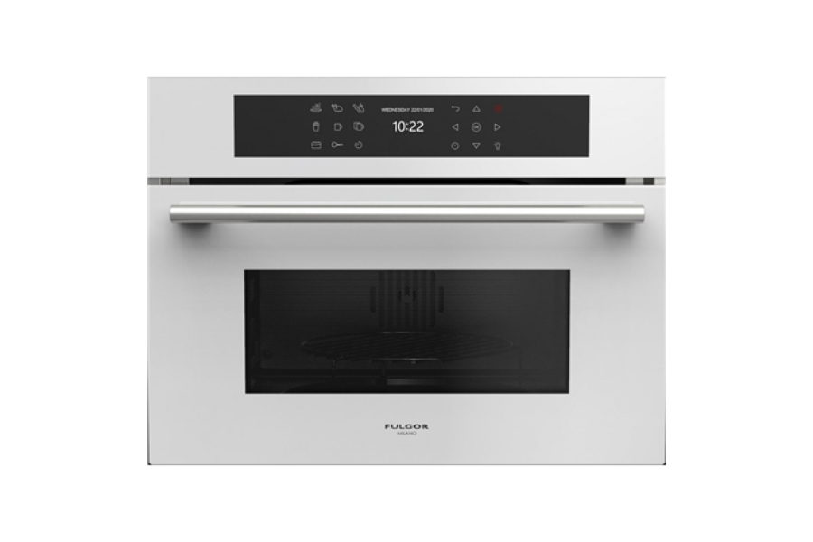 Fulgor Microwave Oven With Grill FGMO 4508 TEM WH JEWEL Built-in, 1000 W, Grill, White Glass