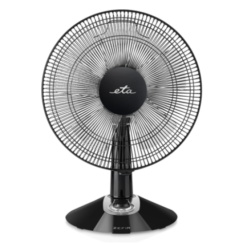 ETA Zefir ETA160790010  Table Fan, Number of speeds 3, 45 W, Oscillation, Diameter 30 cm, Black