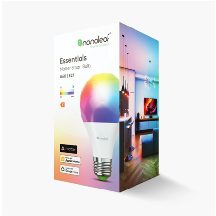 Nanoleaf Essentials Smart A60 Bulb E27 Matter 9W 806Lm RGBCW 2700-6500K