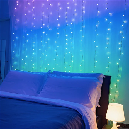 Twinkly Curtain Smart LED Lights 210 RGBW 1.5x2.1m