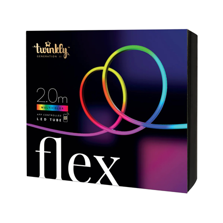 Twinkly Flex Smart LED Tube Starter Kit 200 RGB (Multicolor), 2m, White