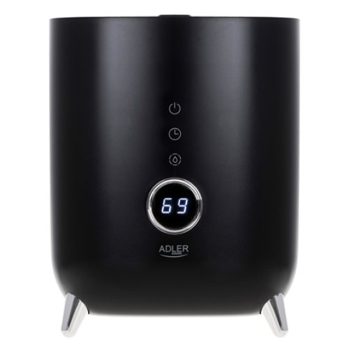 Adler AD 7972 Humidifier, 23 W, Water tank capacity 4 L, Suitable for rooms up to 35 m², Ultrasonic, Humidification capacity 150-300 ml/hr, Black