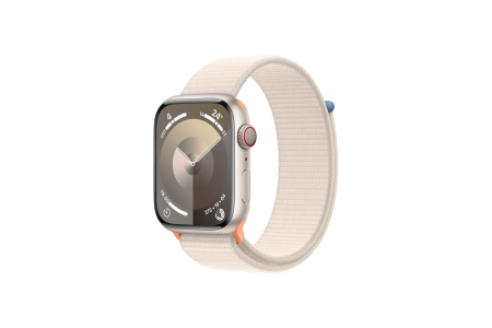 Apple Apple Watch Series 9 GPS + Cellular 45mm Starlight Aluminium Case with Starlight Sport Loop