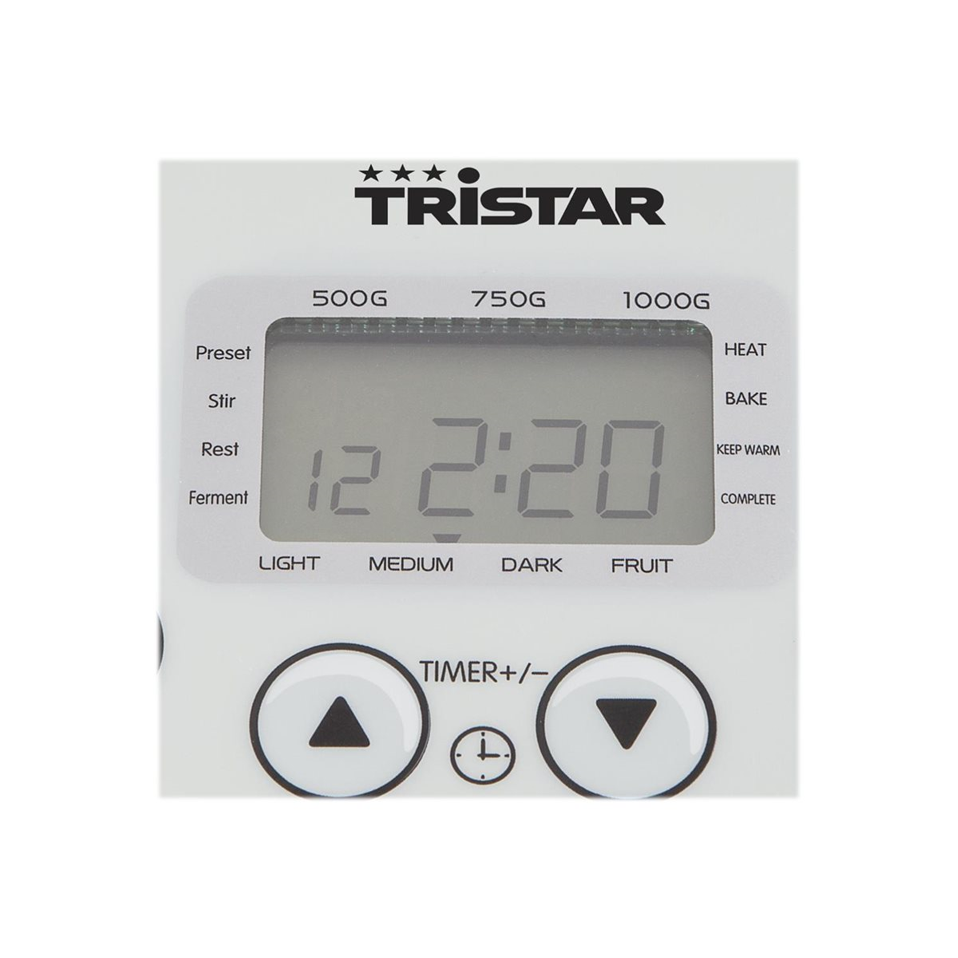 Tristar Bread Maker BM-4586 Power 550 W Number of programs 19 Display LCD White