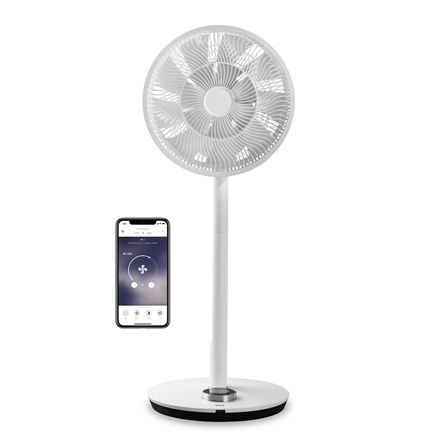 Duux Smart Fan Whisper Flex Stand Fan Timer Number of speeds 26 3-27 W Oscillation Diameter 34 cm White