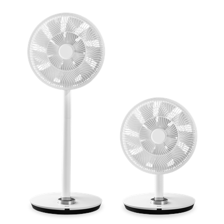 Duux Smart Fan Whisper Flex Smart with Battery Pack Stand Fan Timer Number of speeds 26 2-22 W Oscillation Diameter 34 cm White