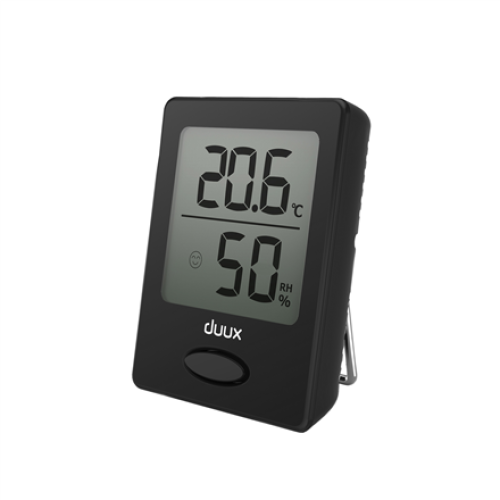 Duux Sense Hygrometer + Thermometer Black LCD display