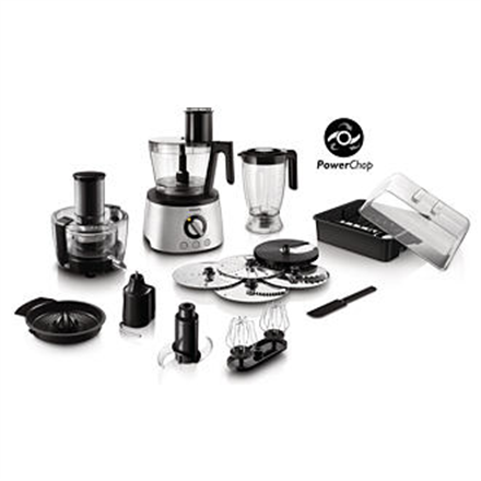 Philips Avance Collection Food processor HR7778/00 1300 W Number of speeds 12 Bowl capacity 3.4 L Stainless steel