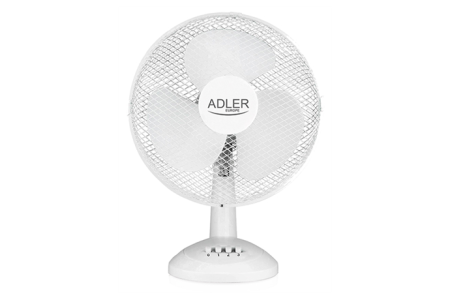 Adler AD 7304 Desk Fan Number of speeds 3 45 W Oscillation Diameter 40 cm White
