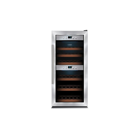 Caso Wine cooler WineComfort 24 Energy efficiency class G Free standing Bottles capacity 24 Cooling type Compressor technology Stainless steel/Black