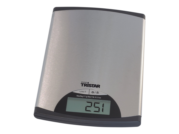 Tristar Kitchen scale KW-2435 Maximum weight (capacity) 5 kg Metallic