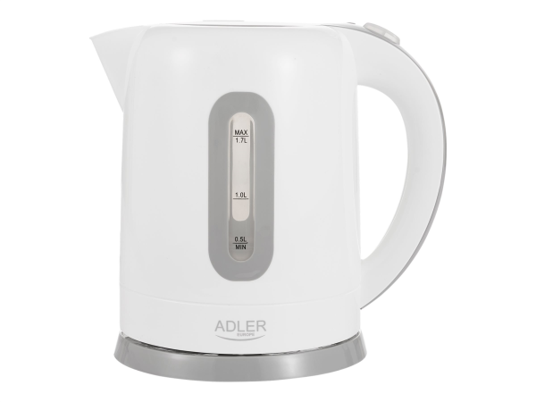 Adler Kettles AD 1234 Standard kettle 2200 W 1.7 L Plastic 360° rotational base White