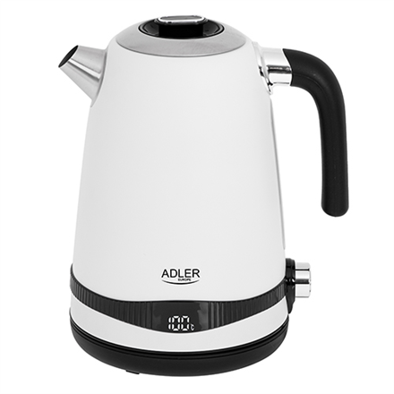 Adler Kettle AD 1295w	 Electric 2200 W 1.7 L Stainless steel 360° rotational base White