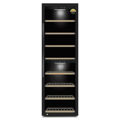 Caso Smart Wine Cooler WineExclusive 180 Energy efficiency class G Free standing Bottles capacity 180 bottles Cooling type Compressor technology Black