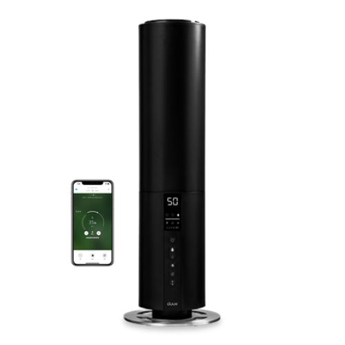 Duux Beam Smart Ultrasonic Humidifier, Gen2 Air humidifier 27 W Water tank capacity 5 L Suitable for rooms up to 40 m² Ultrasonic Humidification capacity 350 ml/hr Black