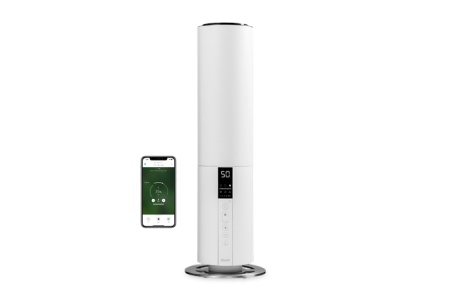 Duux Beam Smart Ultrasonic Humidifier, Gen2 Air humidifier 27 W Water tank capacity 5 L Suitable for rooms up to 40 m² Ultrasonic Humidification capacity 350 ml/hr White