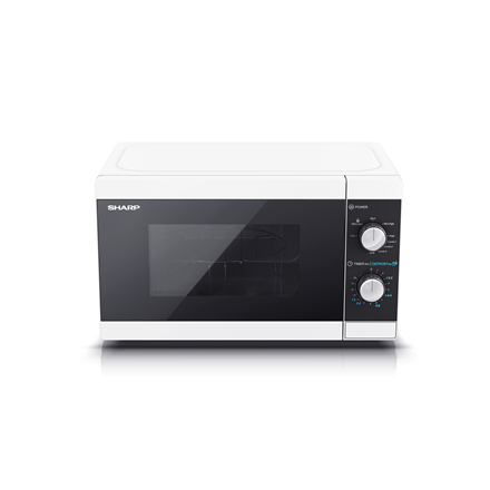 Sharp Microwave Oven with Grill YC-MG01E-W Free standing 800 W Grill White