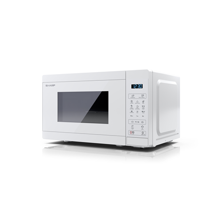 Sharp Microwave Oven with Grill YC-MG02E-C Free standing 800 W Grill White