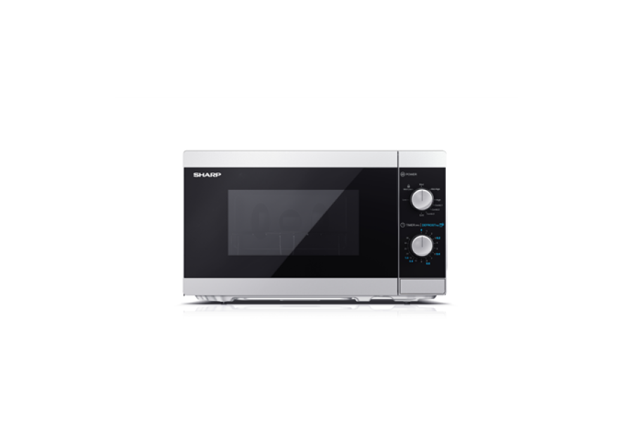 Sharp Microwave Oven with Grill YC-MG01E-S Free standing 800 W Grill  Silver